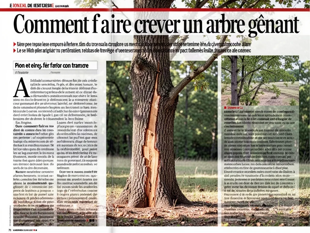 Comment faire crever un arbre gênant : le bon moment, les bons gestes, sans détruire le sol