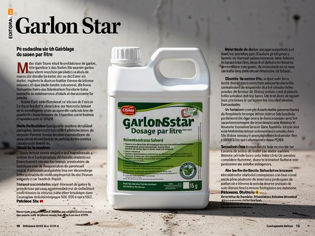 Garlon Star mesuré dans un verre doseur pour litre de pulvérisation