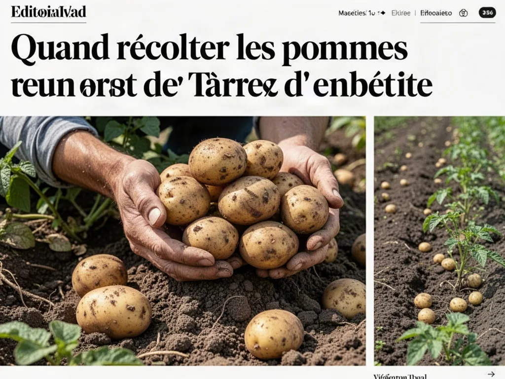 Quand récolter les pommes de terre : primeurs, variétés de saison et de garde