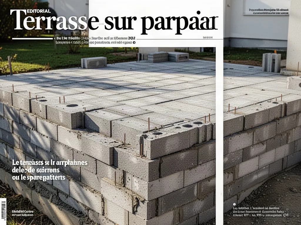 Terrasse sur parpaing : un plancher bois stable sans dalle en béton